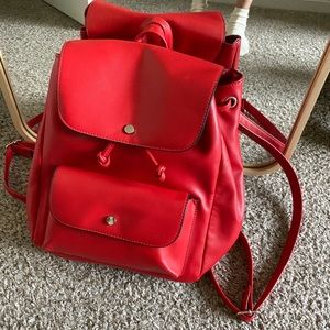 Red backpack